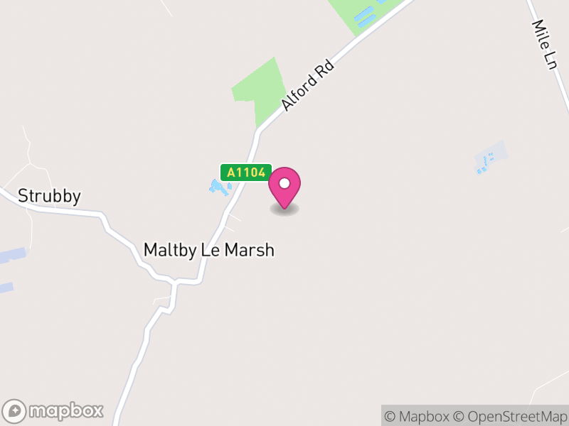 Map of Maltby le Marsh, East Lindsey