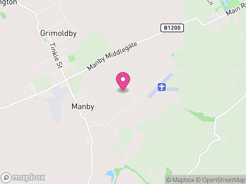 Map of Manby, East Lindsey