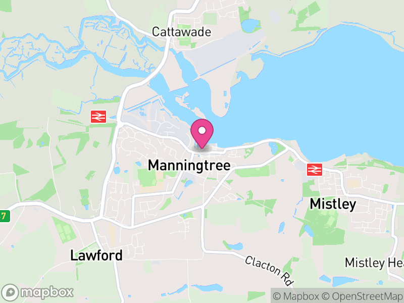 Map of Manningtree, Tendring