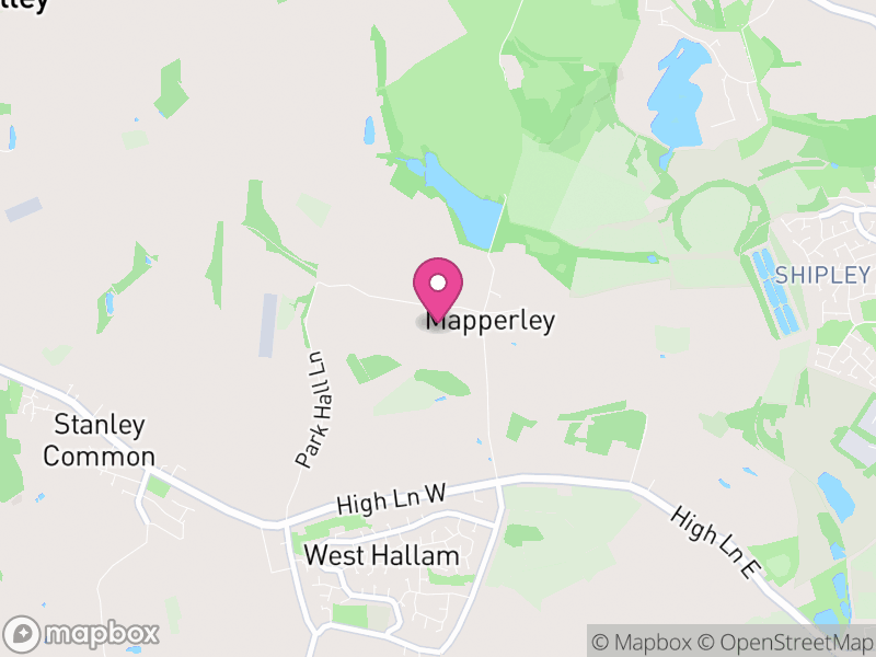 Map of Mapperley, Amber Valley