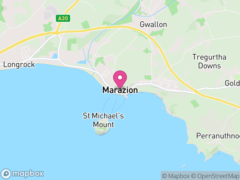 Map of Marazion, Cornwall