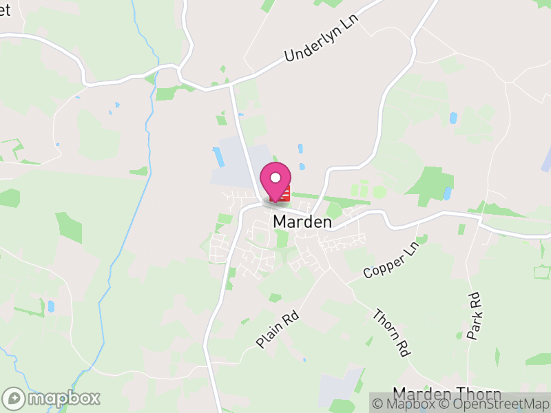 Map of Marden, Maidstone, Kent, England