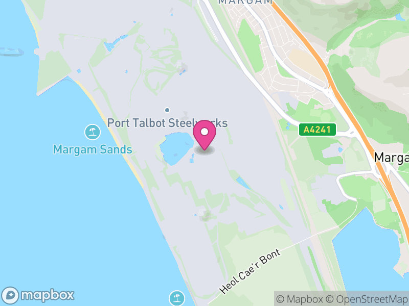 Map of Margam Moors, Neath Port Talbot