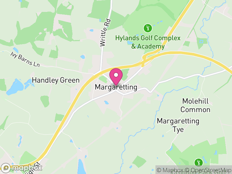 Map of Margaretting, Chelmsford