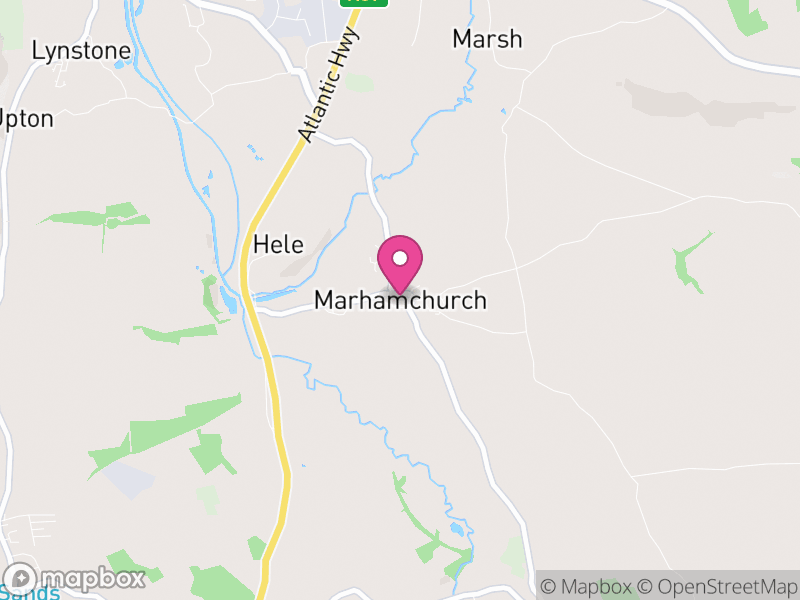 Map of Marhamchurch, Cornwall