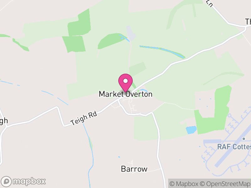 Map of Market Overton, Rutland