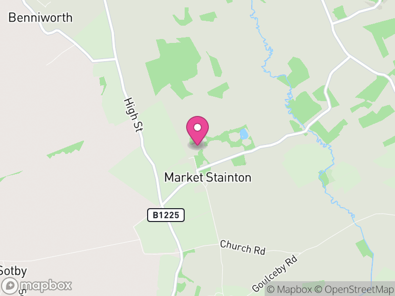 Map of Market Stainton, East Lindsey