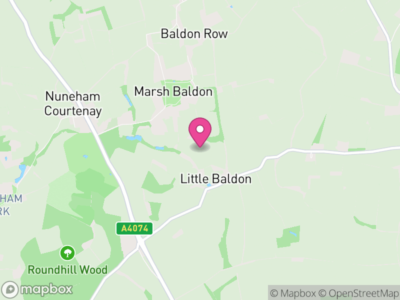 Map of Marsh Baldon, South Oxfordshire