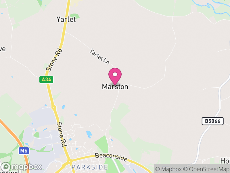 Map of Marston, Stafford