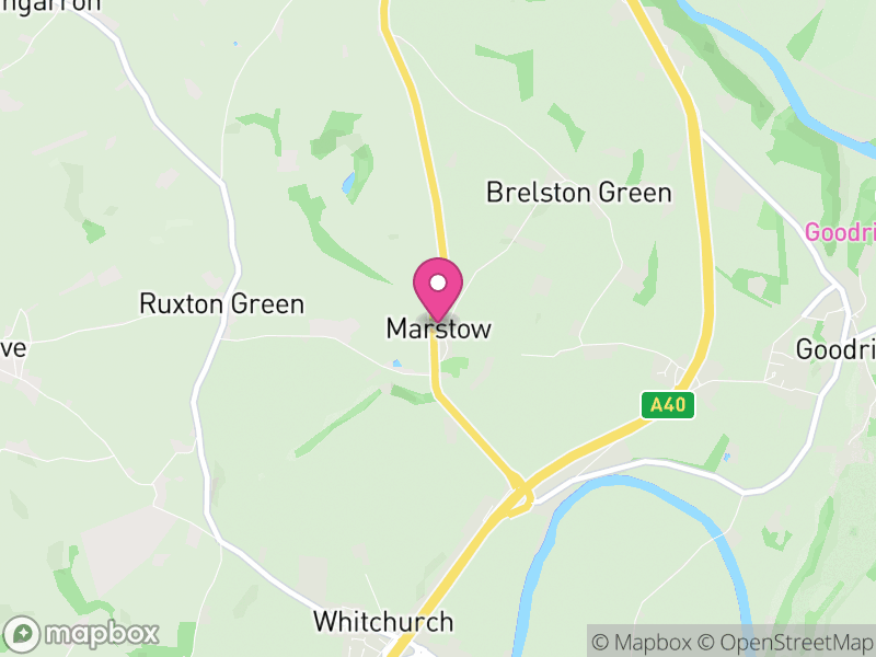 Map of Marstow, Herefordshire