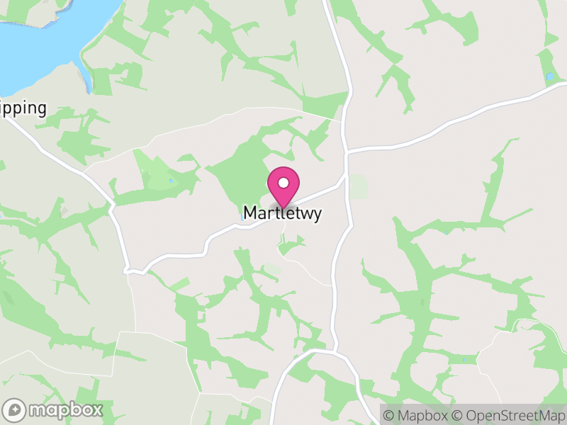 Map of Martletwy, Pembrokeshire