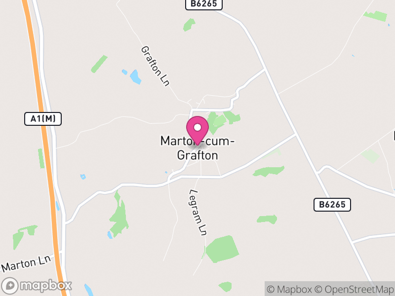 Map of Marton cum Grafton, North Yorkshire