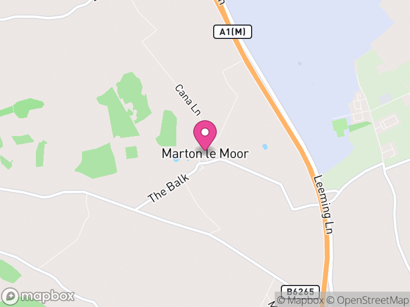 Map of Marton-le-Moor, North Yorkshire