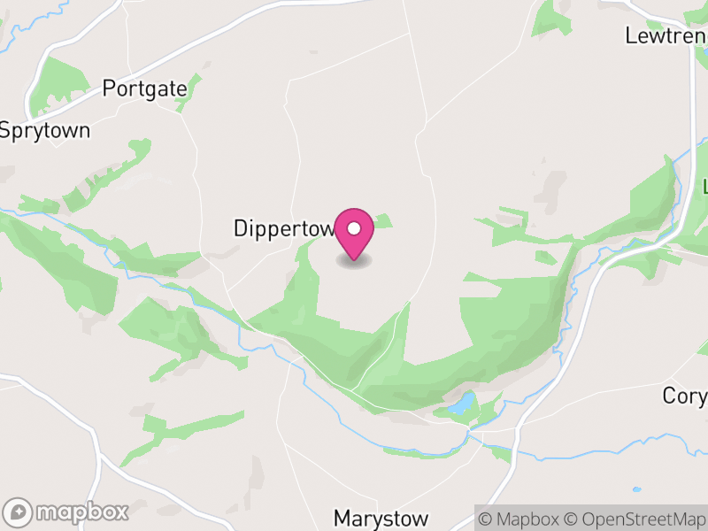 Map of Marystow, West Devon