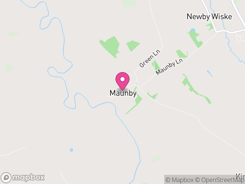 Map of Maunby, North Yorkshire