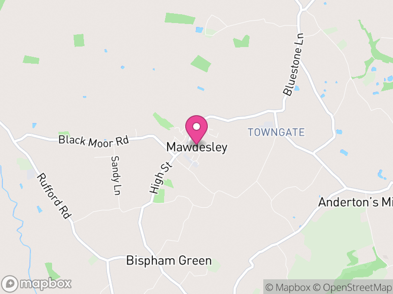 Map of Mawdesley, Chorley