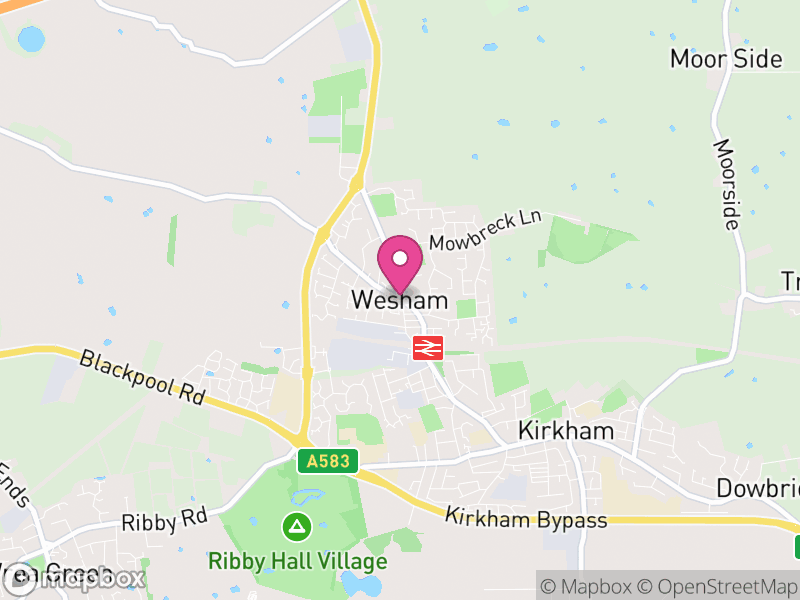 Map of Medlar-with-Wesham, Fylde