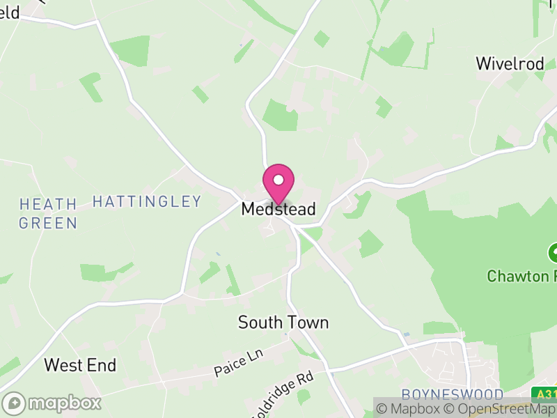 Map of Medstead, East Hampshire