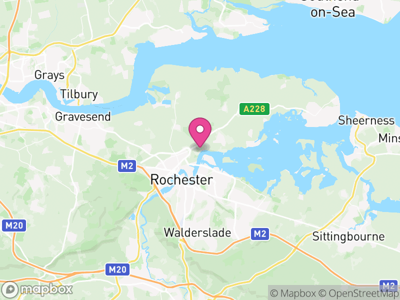 Map of Medway, England