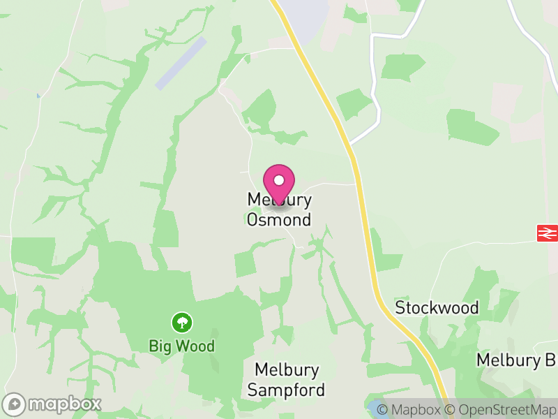 Map of Melbury Osmond, Dorset