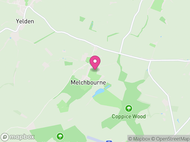 Map of Melchbourne and Yielden, Bedford