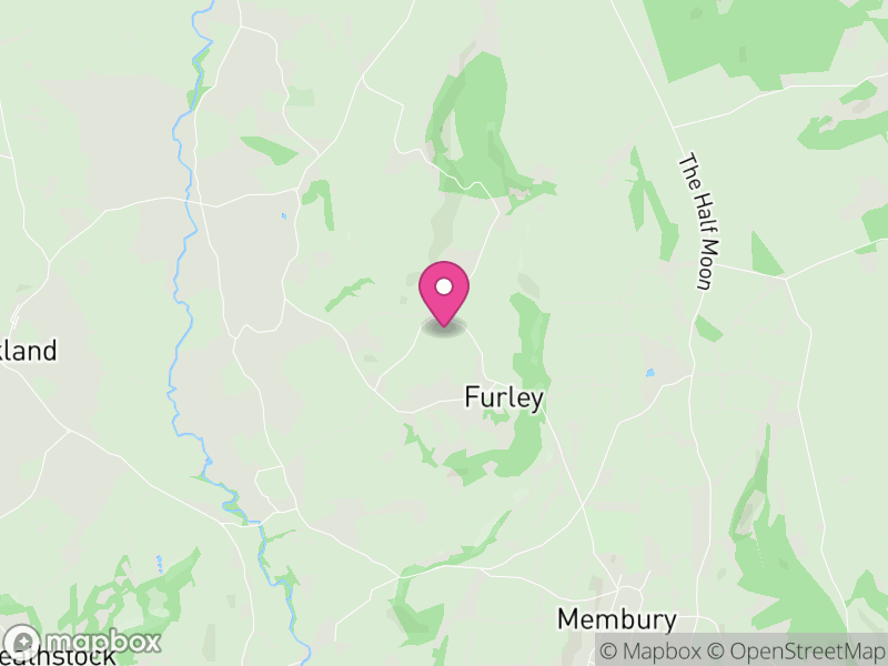 Map of Membury, East Devon