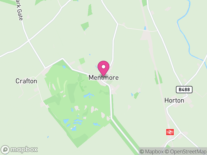 Map of Mentmore, Buckinghamshire