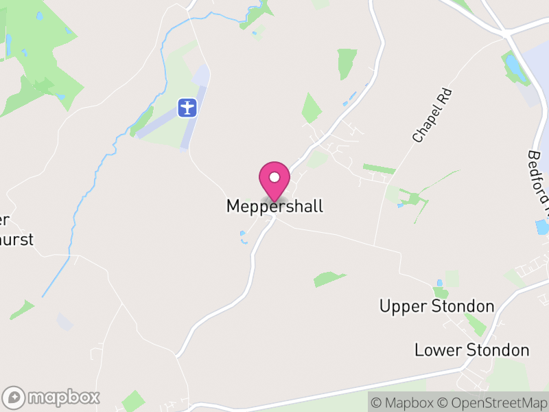 Map of Meppershall, Central Bedfordshire