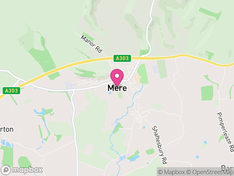 Map of Mere, Wiltshire