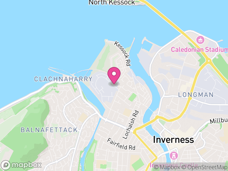 Map of Merkinch, Highland