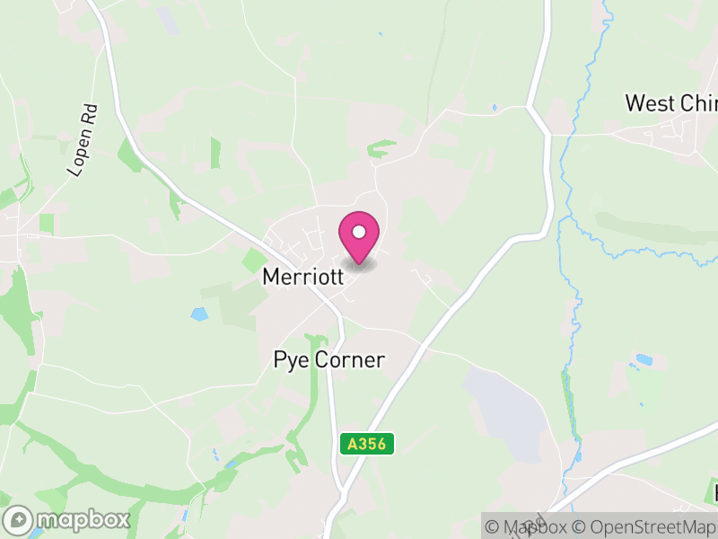 Map of Merriott, Somerset