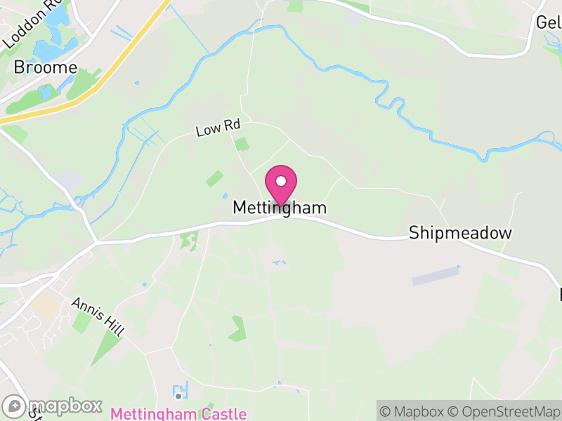 Map of Mettingham, East Suffolk