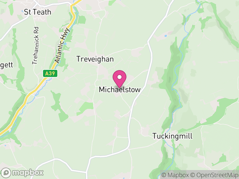 Map of Michaelstow, Cornwall