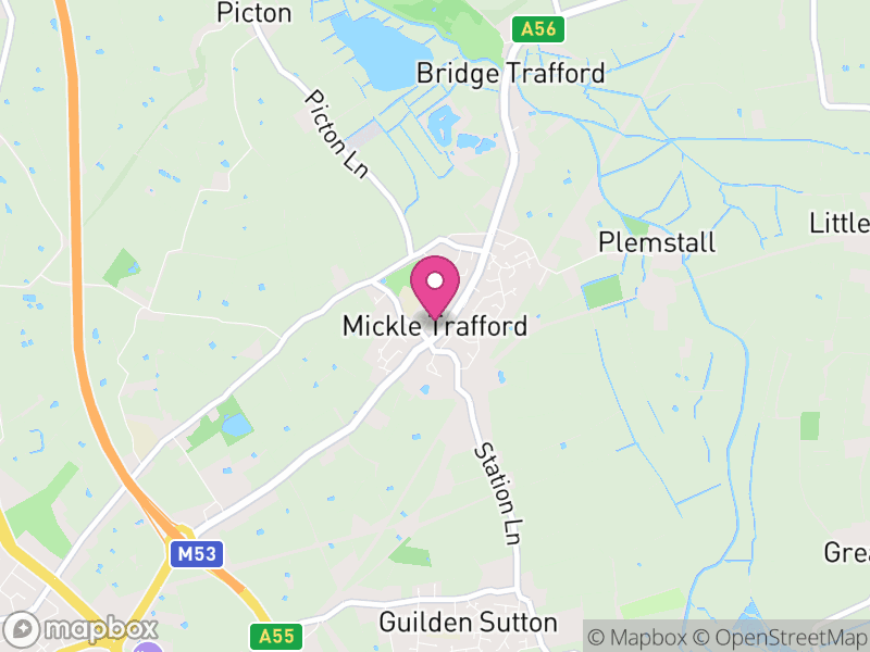 Map of Mickle Trafford and District, Cheshire West and Chester