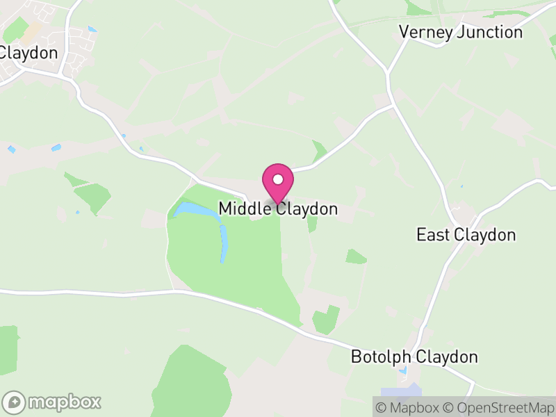 Map of Middle Claydon, Buckinghamshire