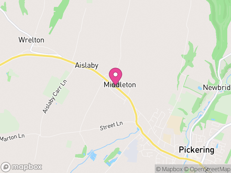 Map of Middleton, North Yorkshire