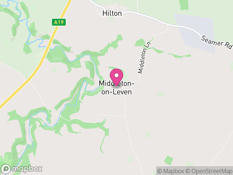 Map of Middleton-on-Leven, North Yorkshire