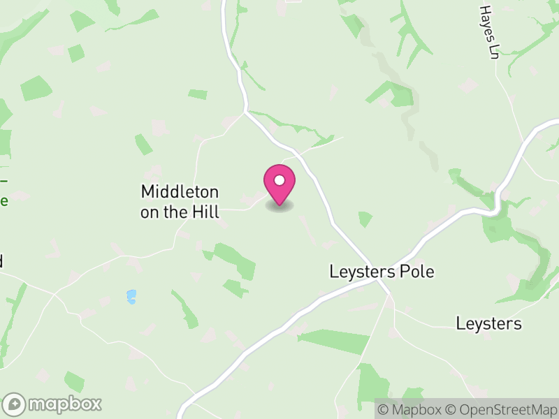 Map of Middleton on the Hill, Herefordshire