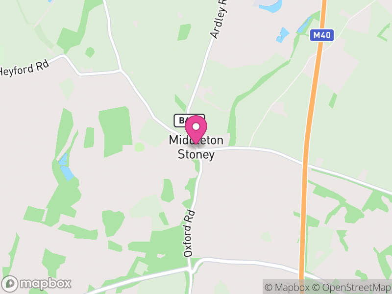 Map of Middleton Stoney, Cherwell