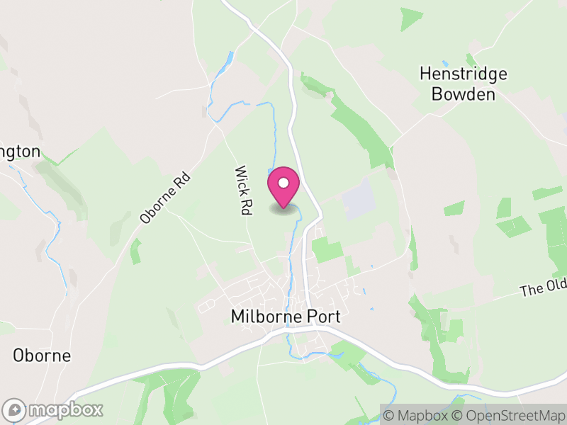 Map of Milborne Port, Somerset