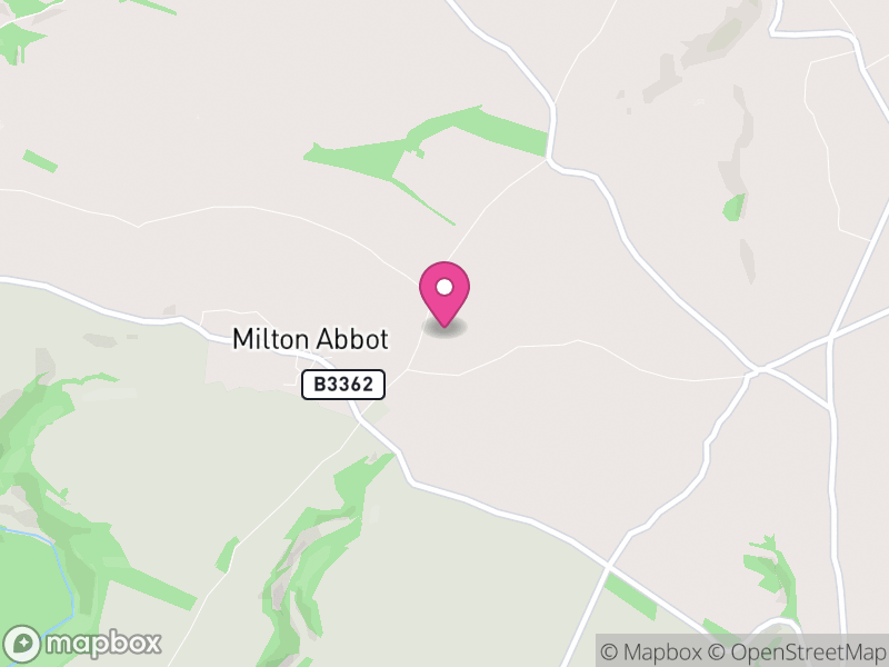 Map of Milton Abbot, West Devon