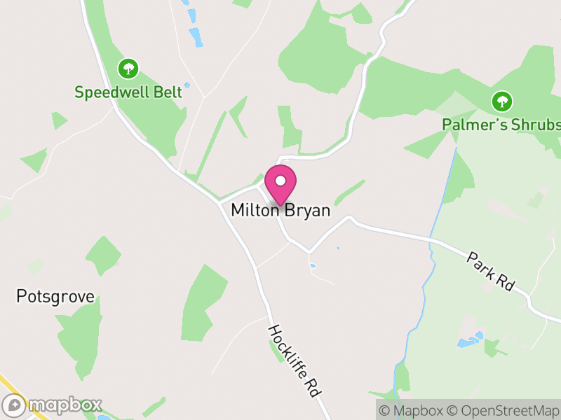 Map of Milton Bryan, Central Bedfordshire