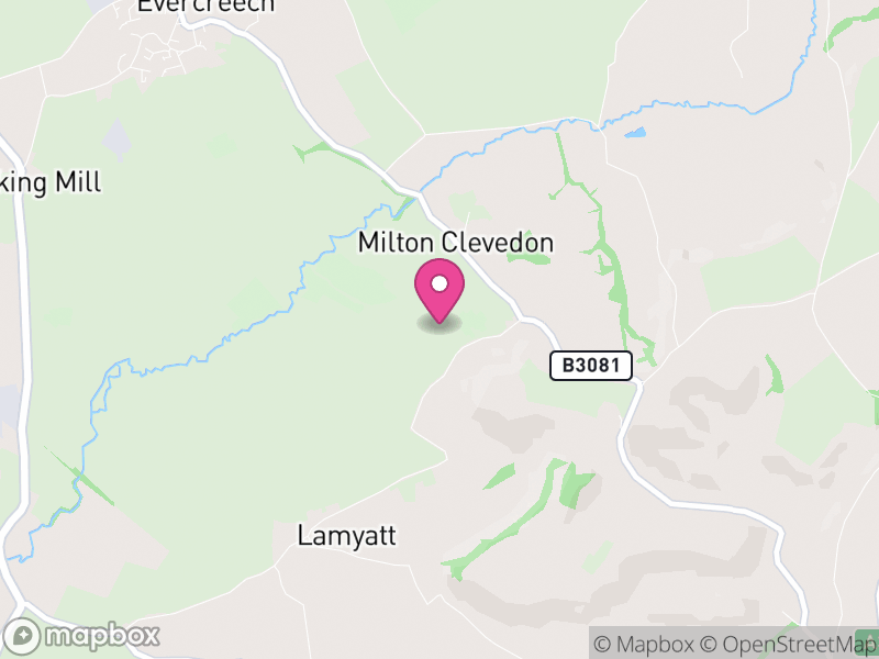 Map of Milton Clevedon, Somerset