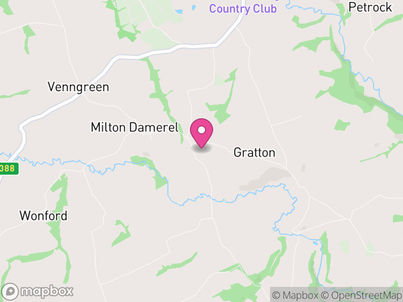 Map of Milton Damerel, Torridge