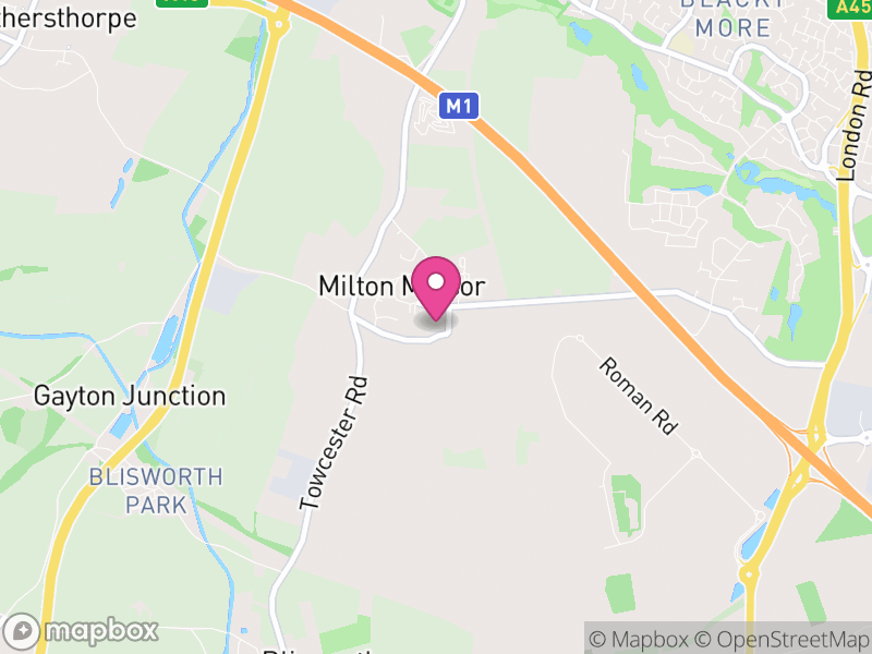 Map of Milton Malsor, West Northamptonshire