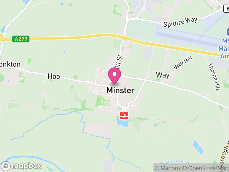 Map of Minster, Thanet