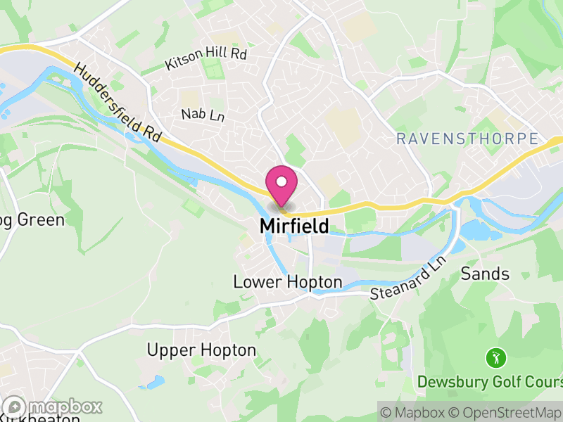 Map of Mirfield, Kirklees