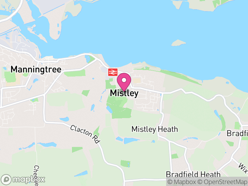 Map of Mistley, Tendring