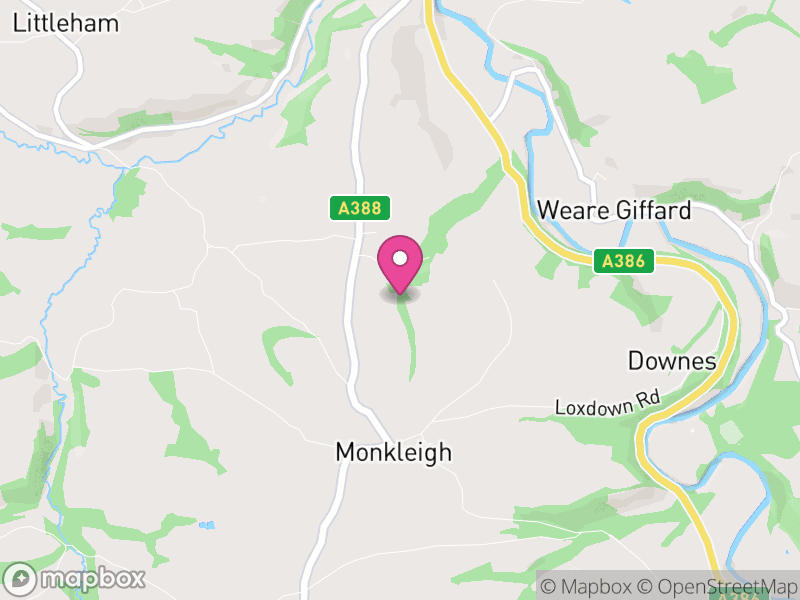 Map of Monkleigh, Torridge