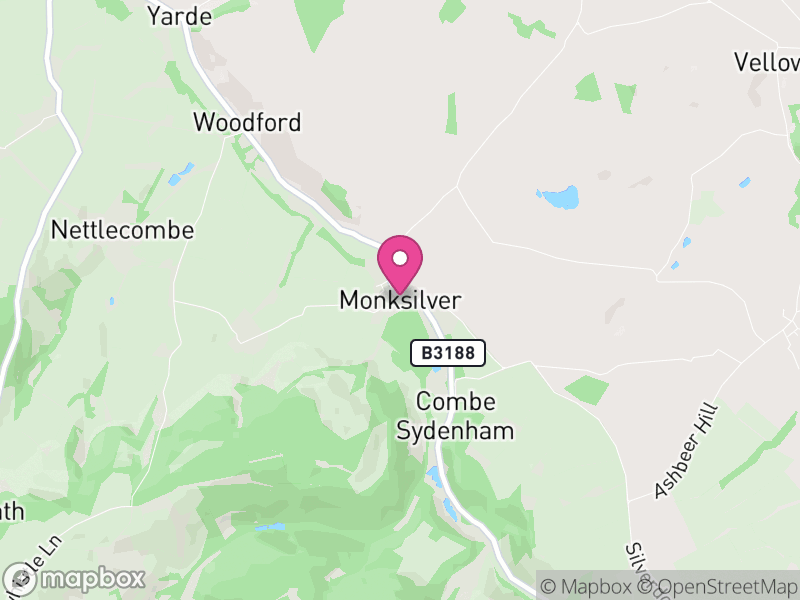 Map of Monksilver, Somerset
